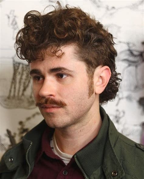 curly mullet hairstyle